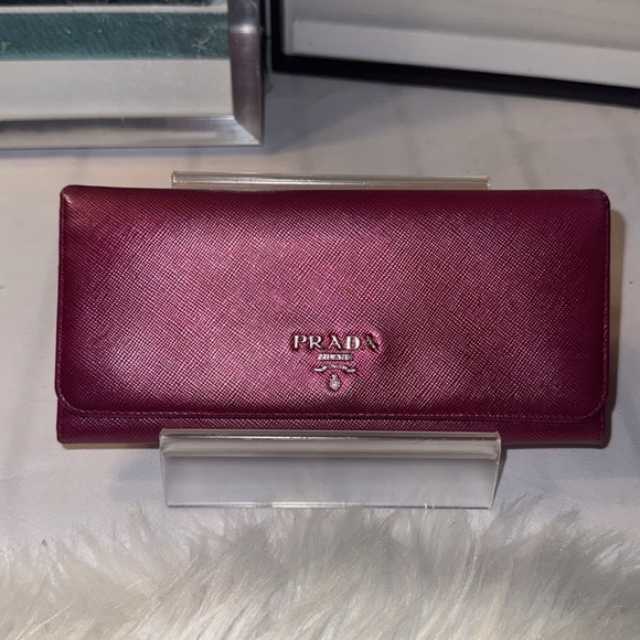 PRADA Saffiano Leather Long Bifold Wallet EUC - Picture 4 of 17